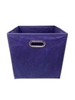 Blue 13  Large 6 Pcs Fabric Storage Bins Box Cube Basket Container Metal Handle