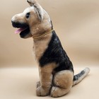 R Dakin Vintage German Shepherd Stuffed Animal Plush Dog 14  Sitting Open Mouth