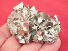 Pyramid Shaped Crystals  Tetrahedron Pyrite Crystal Cluster From Peru 179gr