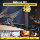Chain Hoist Chain Block 1 T Capacity 20 Ft Lift Steel Construction Yellow