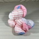 Htf Vtg Fisher Price Puffalump Pony Plush Pink Zebra Horse Pink Stripes Stars