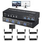 Usb 3 0 Uhd Hdmi 2 0 Monitor 4x2 Usb 3 0 Hdmi Displayport Kvm Switch Box 4k 60hz
