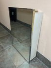 Vintage Art Deco Recessed Medicine Cabinet Mirror Metal Bathroom Wall Cabinet