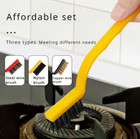 3 Pcs Stainless Steel  Brass   Nylon Brushes - Perfect For Household Cleaning