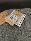 C c Women Beanie Tail Ponytail Messy Bun Solid Ribbed Knit Beanie Hat Nat  Grey