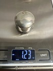 Antique Glass Vanity Or Powder Jar With A Sterling Lid And Overlay 1 3 Oz