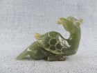 Hand-carved Antique Chinese Nature Hetian Jade Bird Statue Pendants Amulet A
