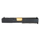 Assembled Complete Slide For Glock 17 Gen 3 - Rmr Optic Cut - Gold Barrel - New