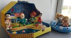 Vintage 1967 Swedlin Mini Martians Star House With 6 Martians   Spaceship Up1