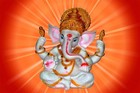 The Blessing  A White   Gold Statue Of Lord Ganesh Ganpati Elephant Hindu God   