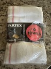 Vintage 70 s Startex  Kitchen Towels Set Of 6 Checker Board Pattern New