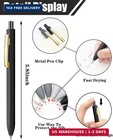 Ballpoint Pens 8pcs Black Ink Pens 0 7mm Retractable Pen medium Point Pen Set Fo