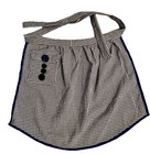 Vintage Gingham Apron Blue White Cottagecore Tie Waist Apron Handmade Style