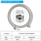 4pcs G1 2 Flexible Water Heater Hose Stainless Steel 31 5 Inch