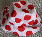  86 La Vie Claire  polka Dot Tour De France Reversible Bucket Hat One Of A Kind 