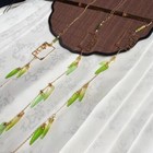 Hanfu Waist Belt Accessories Bamboo Leaf Waist Belt Tassel Pendant