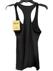 Woolly Women s 95  Merino Wool Tank Top Wicking Anti-odor  Black  Medium