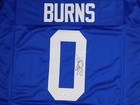 Brian Burns Signed Autographed New York Giants Blue Football Jersey Fsu Jsa Coa