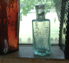 Open Pontil Alexander s Tricobaphe R g a wright Philada 1840s Early Hair Bottle