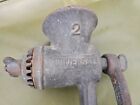 Vintage Universal Mechanical Manual Crank Meat Chopper Sausage Grinder  2  Old