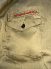 Vintage Olive Green Approximate Extra Large Boy Scout Short Slv Uniform Shirt 28