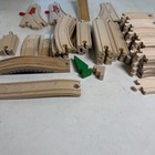 Vintage Brio Track Lot 54pc 90s Wooden Train Thomas And Friends