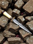 Hand Forged Damascus Steel Athame Dagger   Ritual And Fantasy Collectible Knife 