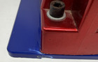 My Badge Factory Button Maker Badge Press Machine Red Blue Yellow Handle Used