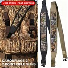 2 Point Camo Rifle Sling Adjustable Padded Anti Slip Tactical Hunting Usa Stock