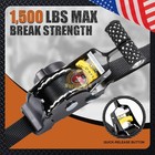 Heavy-duty Retractable Ratchet Tie Down Straps     4 Pack  1500lb Break Strength 