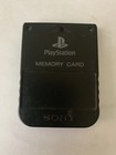 Sony Playstation Oem Official 1 Ps1 Psx Memory Card Scph-1020 - Black - Tested 