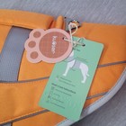 Kuoser Orange Dog Life Jacket Xl Reflective Quick-release Buckle Polyester