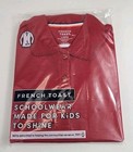 Nwt French Toast Girls Red Long Sleeve Polo Shirt Size L 10 12 School Uniform