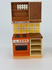 Lundby Vintage Dollhouse Kitchen Furniture Yellow Dot Stove Sink Dishwasher