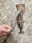 Vintage Universal New Britain Conn Food Chopper Meat Grinder W  Wooden Handle