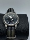 Seiko 37m Wr Automatic Black Dial Day   Date Mens Stainless Steel Watch