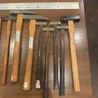 Unused Japanese Hammer Set Of 13 Assorted Heads Woodworking Metal Chasing Tools