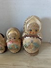 Vtg Matryoshka Russian Nesting Dolls 7 Pc Sergiev Posad Hand Painted Signed 1990