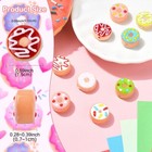 9pcs Lampwork Glass Doughnut Beads Hand Drawn Beads For Jewelry Making  Diy