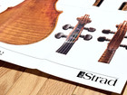 Original Strad Poster Violin 1732  fernandez Blanco   del Gesu  - Fold 24 5 