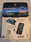 Fahlo Bracelet The Drift Manatee Aqua Blue Tracking Stone W  Tracking Card New