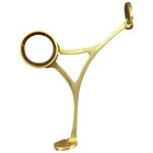 Cast Solid Brass Bar Wall And Foot Rail 2 Inches Bracket