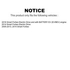 Front Brake Rotors   Ceramic Pads Kit For Smart Fortwo 2005-2016 3 Lug