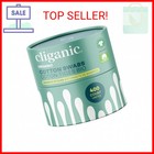 Cliganic Organic Bamboo Cotton Swabs  400 Count - 100  Pure Natural Cotton  Chlo