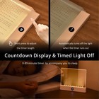 Book Light  Dimmable Reading Light 3 Color Flat Book Lamp For Reading  Rechar   