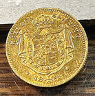 1858-st Sweden Gold Ducat Nice Au Km-668 Mintage 40 000 Chrc