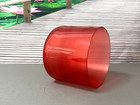 Clear Sound Bowl Red Colored C Note Root Chakra Quartz Crystal Singing Bowl 7 