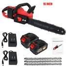 42v Electric Cordless Chain Saw 1800w Handheld Chainsaw 1 2 Battery Powered 16in
