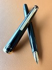 Pilot Elite Vintage Fountain Pen Black 14k Gold Ef Extra Fine Nib Made In Japan