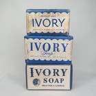 Wwii Era Antique 1940s Ivory Soap Set Of 3 Proctor   Gamble Made In Usa Sealed